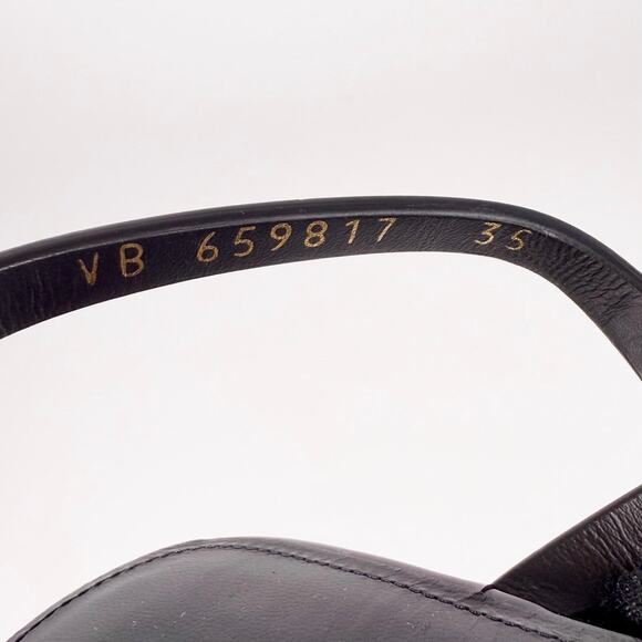 Saint Laurent Cassandra Logo Slingback Sandal - Women’s 5 - Picture 8 of 8